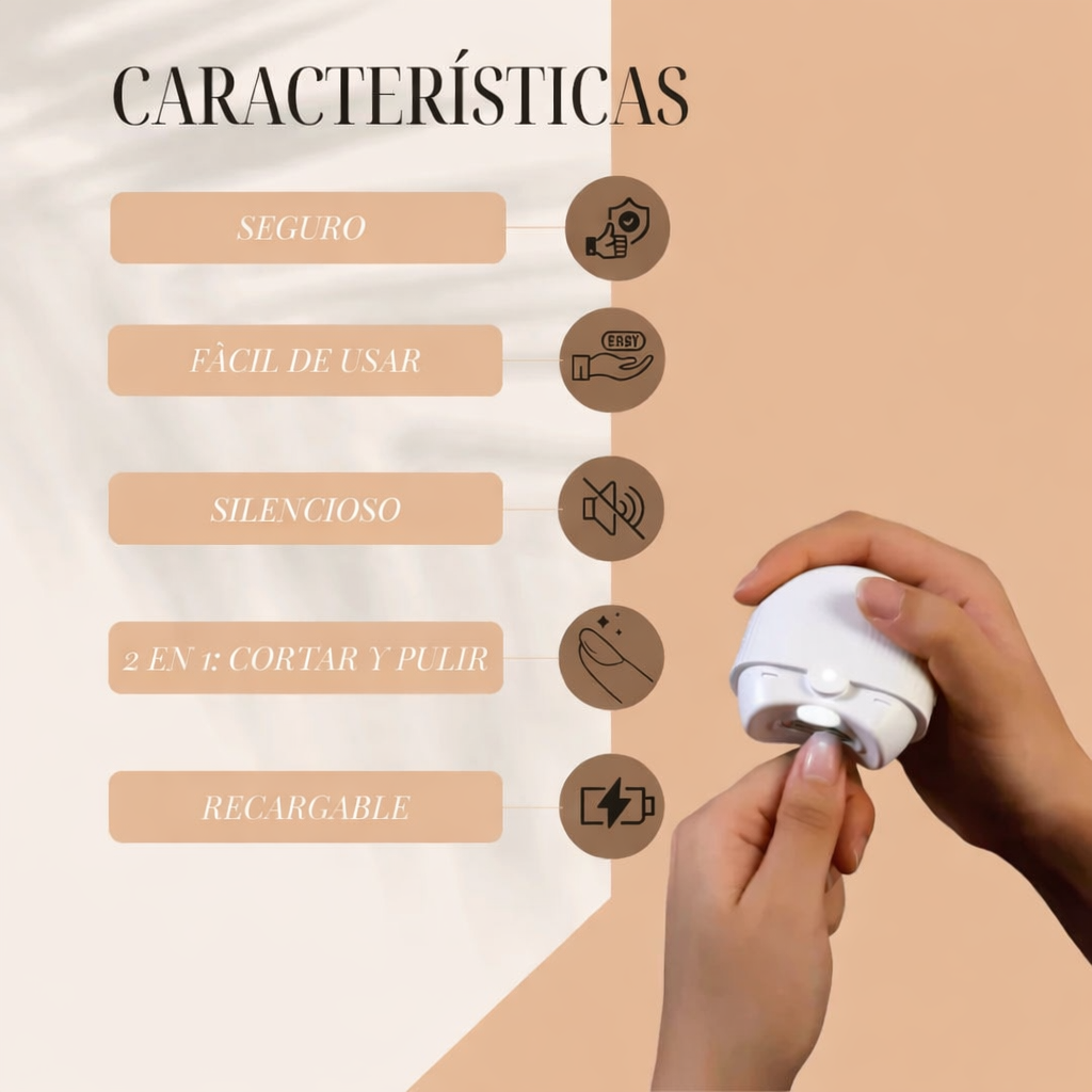 Corta uñas eléctrico
